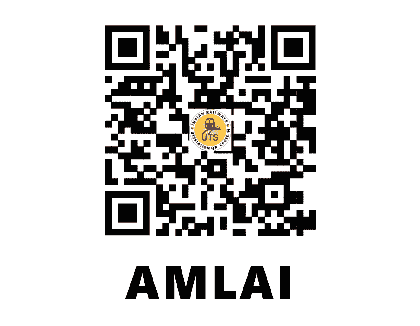 UTS QR Code for AMLAI - AAL (SB - MADHYA PRADESH)